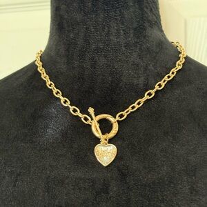 Juicy Couture Gold Heart Pendant Necklace